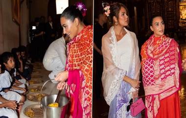 Kim Kardashian Visits ISKCON: ভারতে এসে ইসকন মন্দির দর্শনে কিম, খাবার পরিবেশনায় 'কার্দাশিয়ান সিস্টার্স'