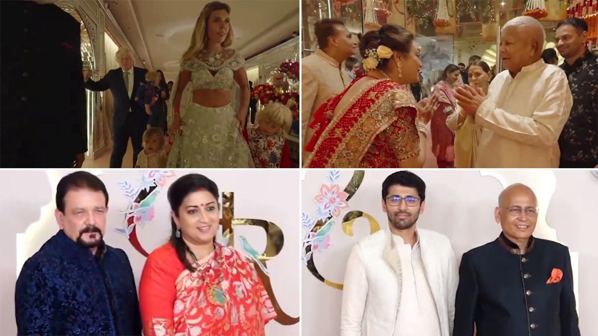 Anant-Radhika's Wedding: লড়াই রাজনৈতিক ময়দানে, অনন্ত-রাধিকার বিয়েতে উপস্থিত স্মৃতি, লালুপ্রসাদরা, পরিবার নিয়ে উপস্থিত বরিস জনসন, দেখুন ভিডিও