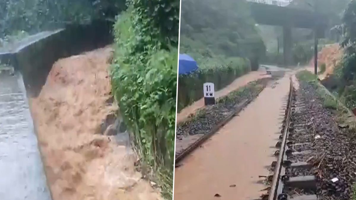 Kerala: রেললাইনে জলস্রোত, বাতিল একাধিক ট্রেন,দেখুন ভিডিয়ো