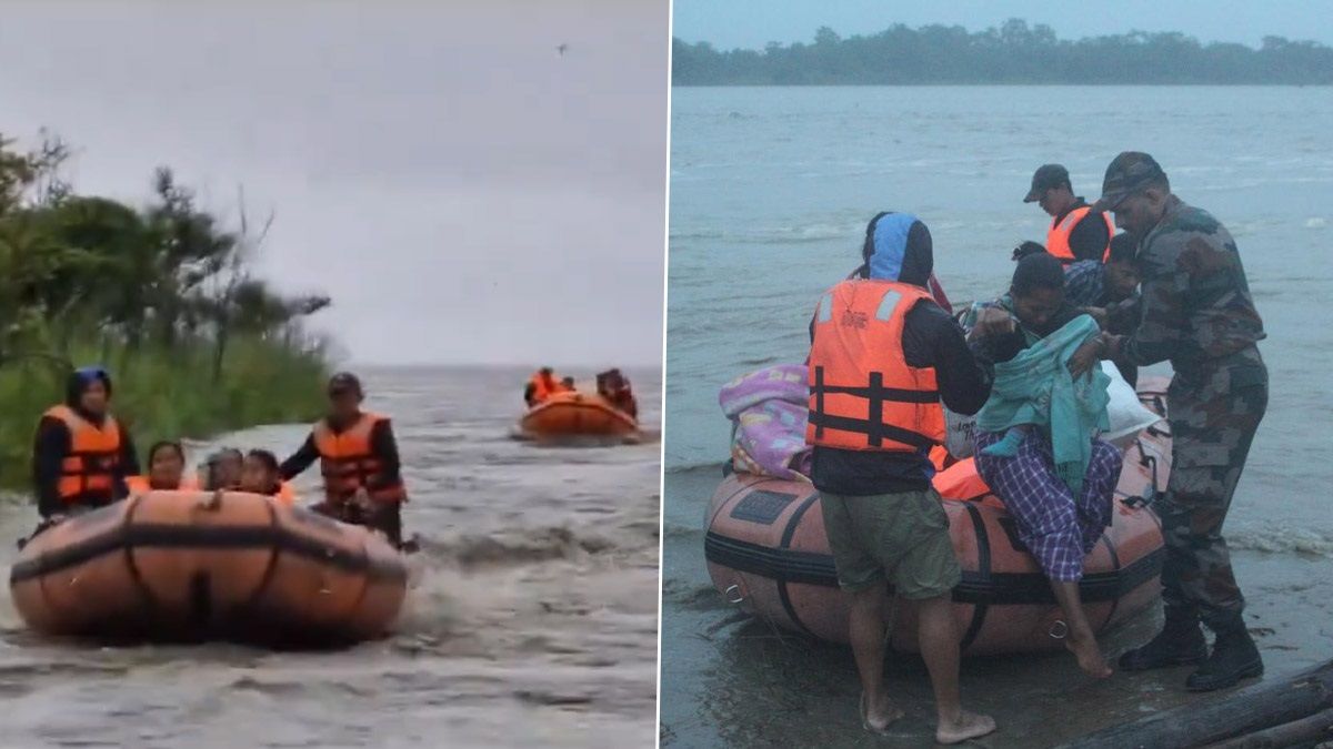 Assam Floods: বন্যায় ভাসছে অসম, অসহায় মানুষ পশু-পাখি, দেখুন চোখে জল আনা ভিডিয়ো