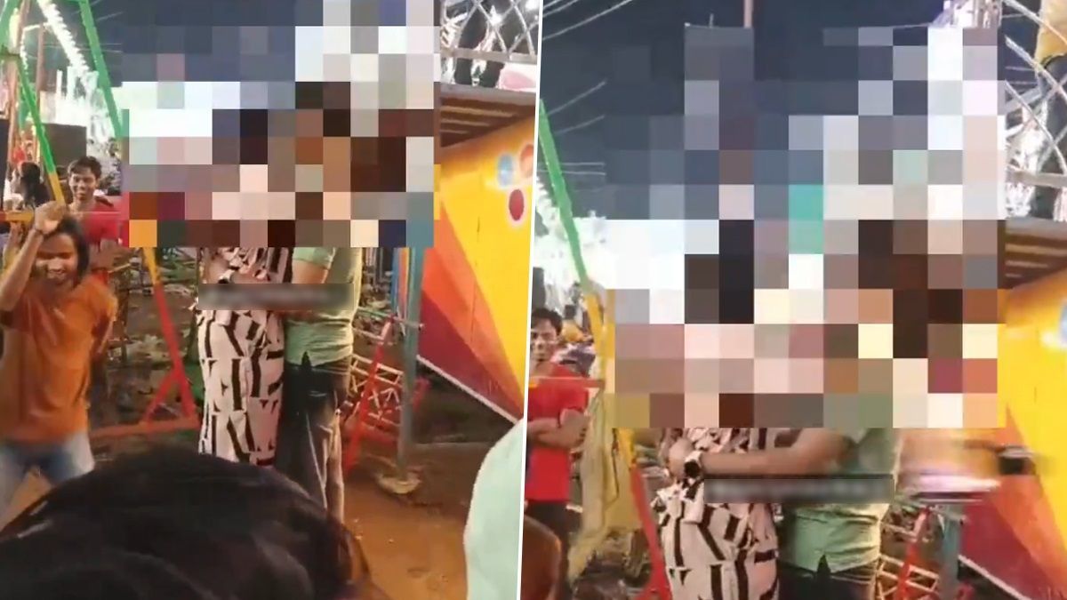 Kissing Challenge Viral Video: মেলার মধ্যে প্রকাশ্যে দম্পতির চুম্বন, ভিডিয়ো ভাইরাল হতেই গেল গেল রব, দেখুন