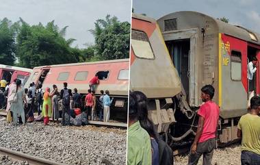 Dibrugarh Express Derailed: ডিব্রুগড় এক্সপ্রেসে ভয়াবহ দুর্ঘটনা, লাইন থেকে ছিটকে গেল একের পর এক কামরা, দেখুন জোর কদমে উদ্ধার কাজ চলছে