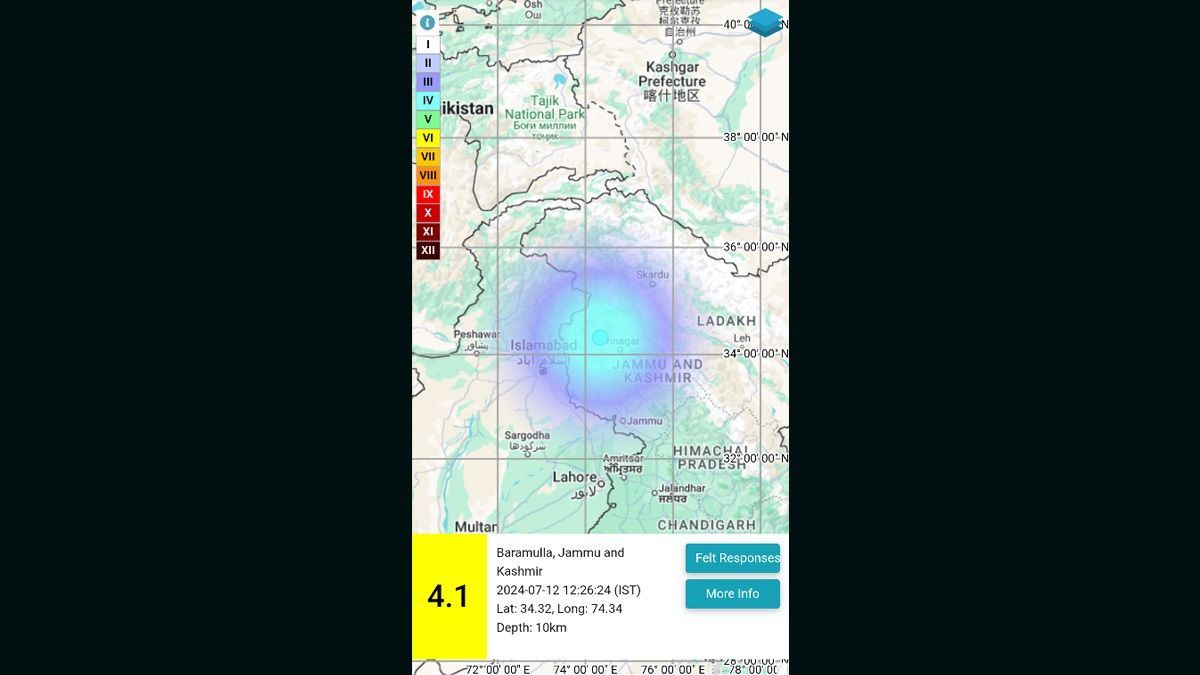 Earthquake: ভূমিকম্পে কেঁপে উঠল জম্মু কাশ্মীর, ৪.১ মাত্রার কম্পনে আতঙ্ক