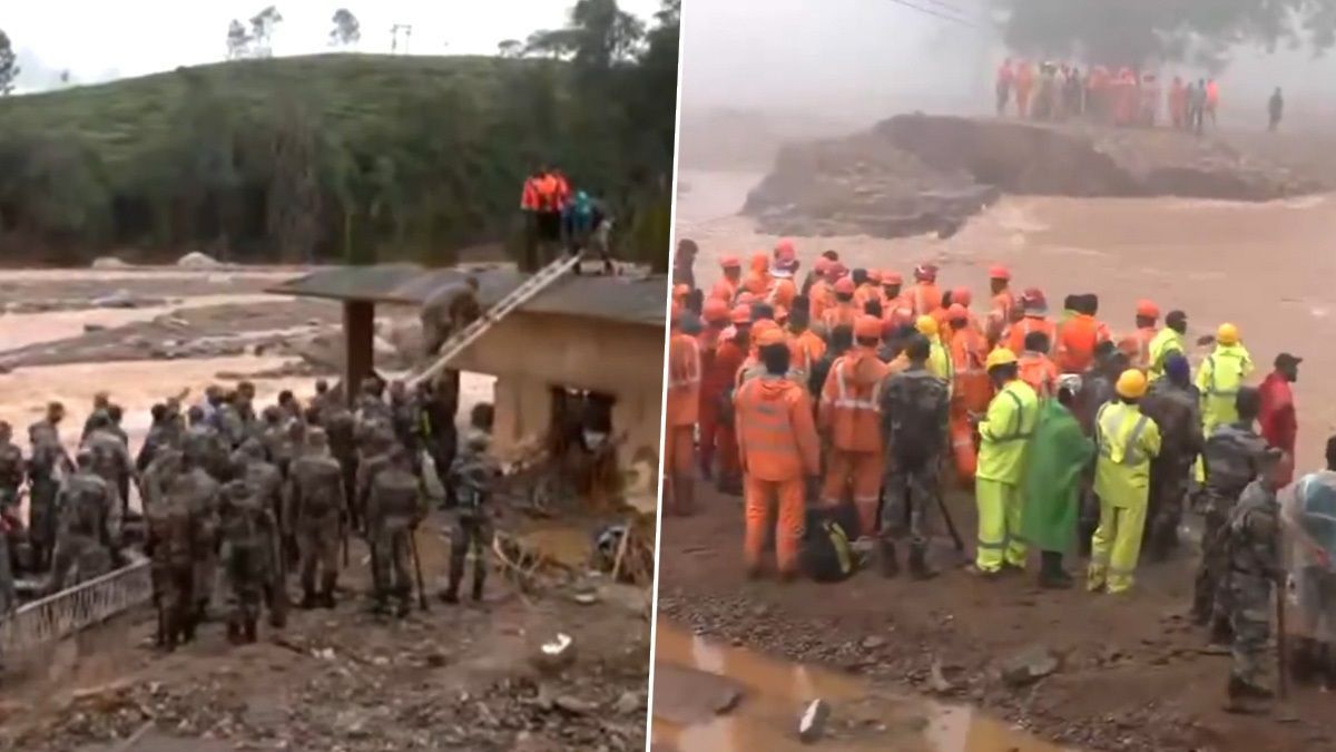 Kerala Landslide Video: চুরামালায় চলছে প্রাণের খোঁজ, ওয়েনাড়ের ভূমিধ্বস আতঙ্কে কাঁপছেন স্থানীয়রা, দেখুন