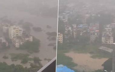 Pune Rain Video: এক নাগাড়ে বৃষ্টিতে ভাসছে পুণে, চরম ভোগান্তি মানুষের, দেখুন