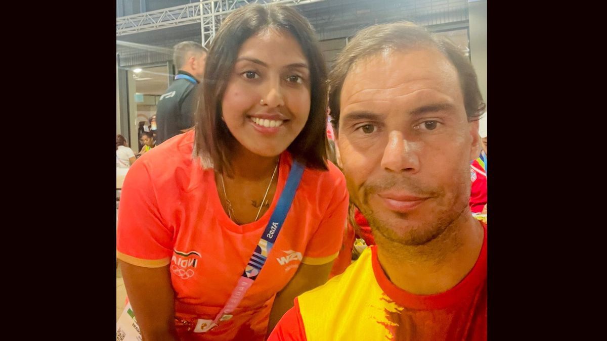 Ayhika Mukherjee Meets Rafael Nadal: প্যারিস অলিম্পিকে রাফায়েল নাদালের সঙ্গে সাক্ষাৎ আয়হিকা মুখোপাধ্যায়ের