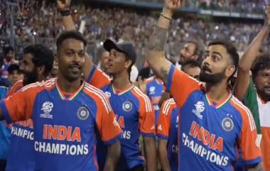 Virat-Hardik Sing 'Vande Mataram' at Wankhede: ওয়াংখেড়েতে বিশ্বকাপজয়ী বিরাট-হার্দিকের গলায় 'বন্দে মাতরম', আবেগে ভাসল গোটা দেশ; দেখুন ভিডিও