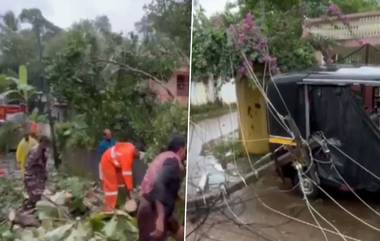 Kerala Rain: বৃষ্টিতে বিপর্যস্ত কেরল,রাস্তায় উপড়ে পড়েছে গাছ সহ বিদ্যুতের খুঁটি , দেখুন ভিডিয়ো