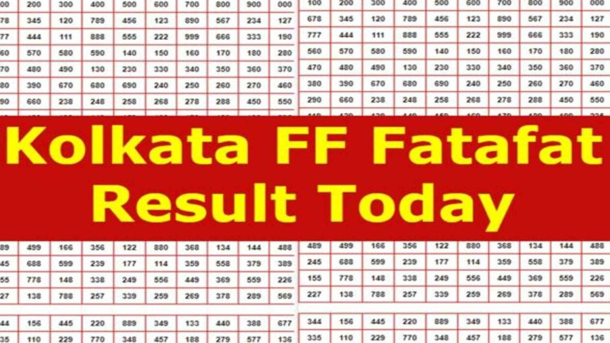Kolkata FF Fatafat Today Result: অনলাইনে ফটাফট জেনে নিন কলকাতা ফটাফটের ফলাফল