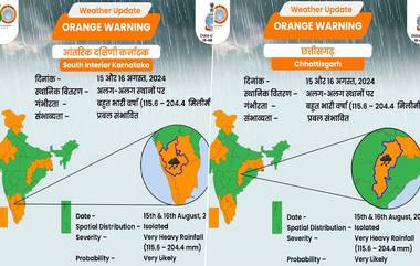 IMD Weather Forecasts:রাজস্থান, ছত্রিশগড়, রায়লসীমা এবং দক্ষিণ কর্নাটকে ভারী বৃষ্টি, আবহাওয়ার পূর্বাভাসে জানাল হাওয়া অফিস