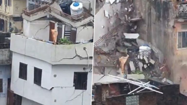 Building Collapsed in Jaipur: লাগাতার ভারী বৃষ্টি, জয়পুরে তাসের ঘরের মত ভেঙে পড়ল বহুতল