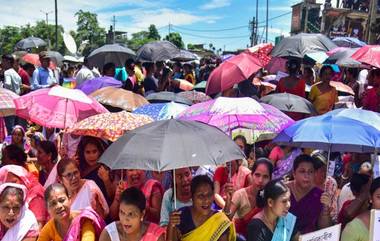 Assam Gangraped: অসমে নাবালিকা গণধর্ষণের প্রতিবাদে মহিলাদের রাস্তা দখল