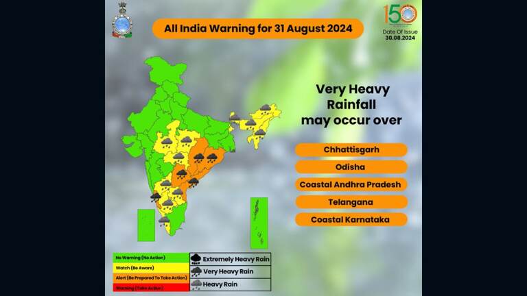 IMD Forecast: ওড়িশা, ছত্তিশগড়, উপকূলীয় অন্ধ্রপ্রদেশ, ইয়ানাম এবং উপকূলীয় কর্ণাটকের বিচ্ছিন্ন জায়গায় অতি ভারী বৃষ্টির পূর্বাভাস দিল আই এম ডি