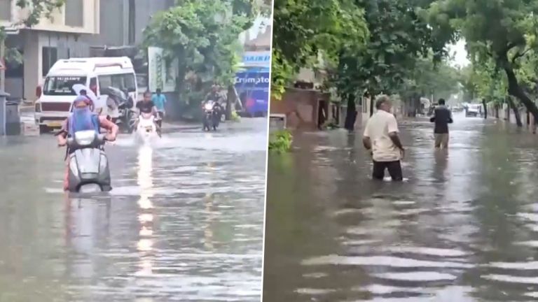 Gujarat Rain: একটানা বৃষ্টিতে বিপর্যস্ত গুজরাট, দেখুন আহমেদাবাদের যন্ত্রণার ছবি