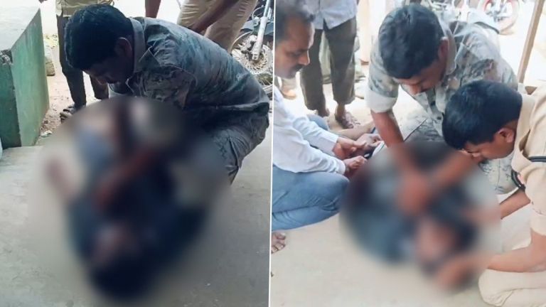 Telangana Video: সিপিআর দিয়ে রাস্তায় পড়ে থাকা ব্যক্তির জীবন রক্ষার চেষ্টা পুলিশের, ভিডিয়ো দেখুন