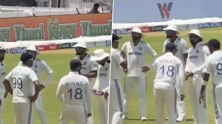 Virat Kohli Dancing Video: দেখুন, চেন্নাই টেস্টে মাঠে দলের মিটিংয়ে বিরাটের মজার নাচ