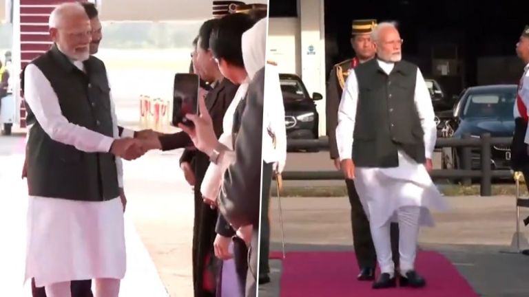 Narendra Modi Arrives in Brunei: ব্রুনেই পৌঁছেছেন প্রধানমন্ত্রী মোদী, উষ্ণ অভ্যর্থনা জানালেন প্রিন্স হাজি আল