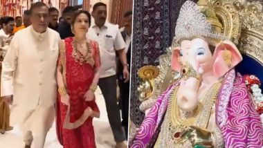 Ambani Family Ganesh Chaturthi : মুম্বইয়ে আম্বানি ভবন অ্যান্টিলিয়ায় তাক লাগানো গণেশ পুজো, দেখুন নীতা-অনন্তদের গণপতি ভক্তি