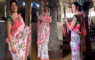 Aabha Paul Saree Look:  সাদা শাড়ি, আধুনিক পোজে সুন্দরী অভিনেত্রী আভা পল, মুগ্ধ ভক্তরা...