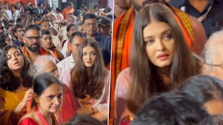 Aishwarya Rai Video: গণপতি দর্শনের পরই মেয়েকে তড়িঘড়ি গাড়িতে ওঠালেন ঐশ্বর্য, দেখুন ভিডিয়ো