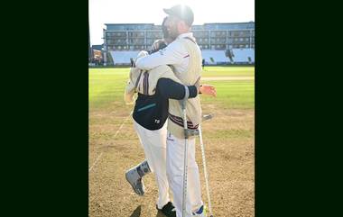 Tom Banton on Crutches Celebration Video: কাউন্টিতে দলের রোমাঞ্চকর জয়, খুঁড়িয়ে ব্যাটিং করে ক্রাচ নিয়ে জয় উদযাপন টম ব্যাটনের