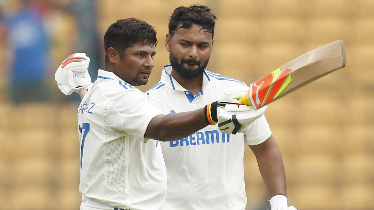IND vs NZ 1st Test Live Score Updates: ভারত বনাম নিউজিল্যান্ডের প্রথম টেস্ট চতুর্থ দিনে সরফরাজের সেঞ্চুরির পর বৃষ্টিতে বন্ধ খেলা, পন্থের অর্ধশতক