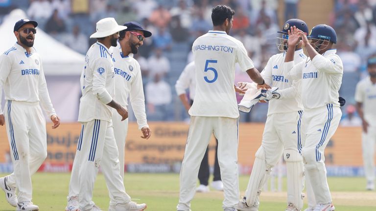 IND vs NZ 2nd Test Day 2 Tea Break: সুন্দর-অশ্বিনের ২ উইকেটেও পুনেতে কিউইদের লিড ১৮০ পার