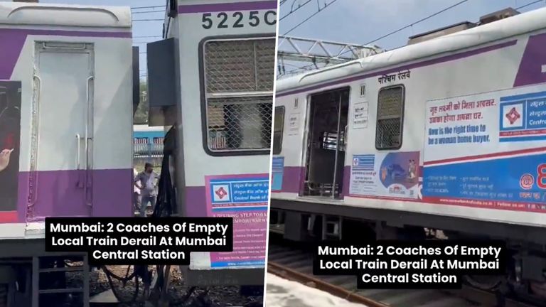 Train Derailed at Mumbai: লাইনচ্যুত মুম্বইয়ের লোকাল ট্রেন, হতাহতের কোনও খবর নেই, দেখুন ভিডিয়ো