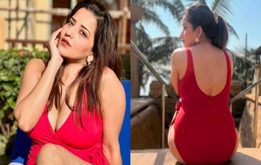 Monalisa Bikini Look: লাল বিকিনিতে ভোজপুরি অভিনেত্রী মোনালিসা, উত্তপ্ত সোশ্যাল মিডিয়া