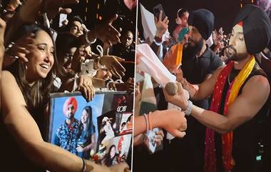 Diljit Dosanjh Concert: মাঝ কনসার্টে দিলজিতের আঙুলে আংটি পরিয়ে দিলেন তরুণী, তারপর যা হল...