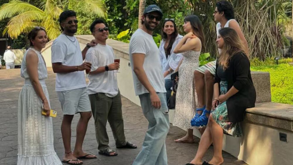 Kartik Aaryan's 34th birthday celebration in Goa (Photo Credits: X)