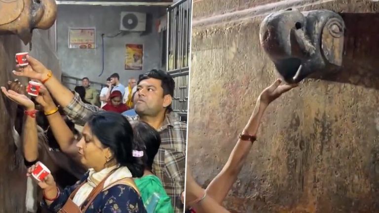 Banke Bihari Temple Video: বাঁকে বিহারে মন্দিরে পড়ছে এসির জল, 'চরণামৃত' ভেবে খাচ্ছেন অগণিত ভক্ত, দেখুন ভিডিয়ো