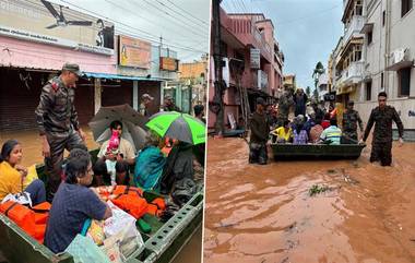 Deep Depression Fengal: ঘূর্ণিঝড় ফেঙ্গলের দাপটে ঘরছাড়া বহু মানুষ, জলমগ্ন পুদুচেরিতে উদ্ধারকাজে নেমেছে ভারতীয় সেনা