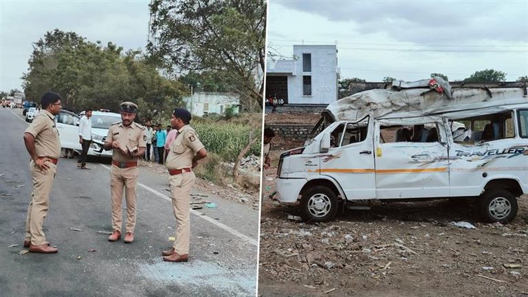 Karnataka: কর্ণাটকে আখবোঝাই ট্রাকের সঙ্গে পর্যটকদের গাড়ি ও বাইকের সংঘর্ষ, হতাহত অনেকে