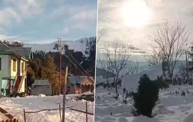 Jammu And Kashmir: বরফে মোড়া স্থবির কাশ্মীর, আস্তরণে ঢেকে গেল গোটা উপত্যকা, দেখুন