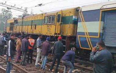 Jhansi Train Derailment: যোগীরাজ্যে রেল দুর্ঘটনা, লাইনচ্যুত ট্রেনের ইঞ্জিন