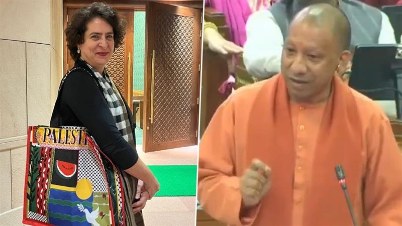 Palestine Bag Row: 'উত্তরপ্রদেশ থেকে ৫৬০০ যুবক ইজরায়েলে গিয়েছেন', প্রিয়াঙ্কার প্যালেস্তাইন ব্যাগ ইস্যুতে মন্তব্য যোগীর