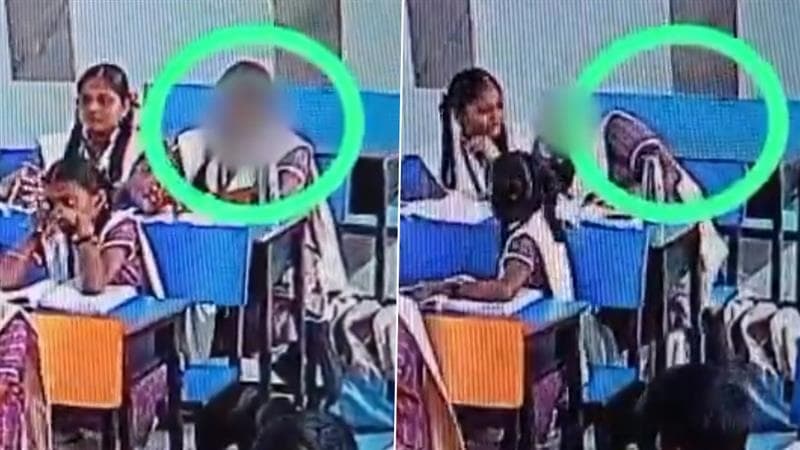 Viral Video: ক্লাসের ভিতরেই হঠাৎ শেষ পড়ুয়ার জীবন, ঘটনা প্রকাশ পেতেই ভয়ে কাঠ ছাত্রীরা, দেখুন