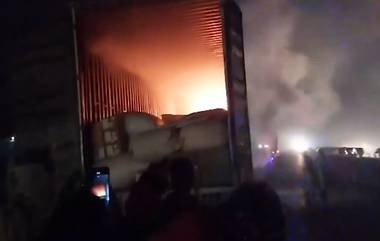 Fire In Truck:ভয়াবহ অগ্নিকাণ্ড, আগুনে পুড়ে ছাই মালবোঝাই ট্রাক