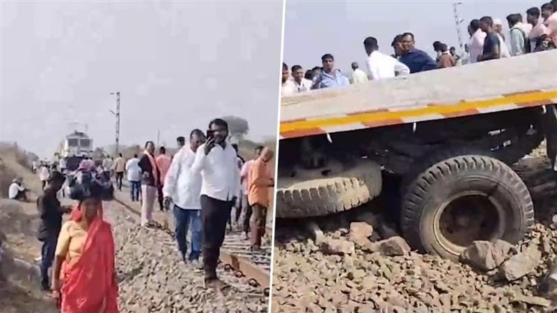 Tapovan Express: রেললাইনে আটকে ট্রাক, দ্রুত গতিতে ধেয়ে আসছে তপোবন এক্সপ্রেস, তারপর যা হল