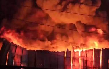 Gujarat Fire: স্ক্র্যাপের গুদামে বিধ্বংসী অগ্নিকাণ্ড, ঘটনাস্থলে দমকলের একাধিক ইঞ্জিন, দেখুন ভিডিয়ো