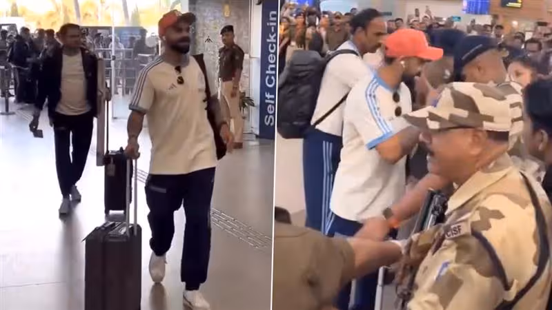 Virat Kohli Viral Video: বিমানবন্দরে এক ভক্তকে জড়িয়ে ধরলেন বিরাট কোহলি, ভিডিও হল ভাইরাল (দেখুন ভিডিও)