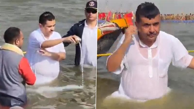 Suvendu Adhikari Takes Holy Dip in Mahakumbh: শেষলগ্নে মহাকুম্ভের মেলা, শুক্রে ত্রিবেণীতে শুভেন্দুর পুণ্যস্নান