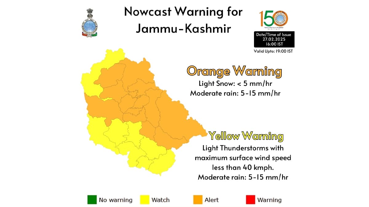 J&K Weather Update: অঝোড় বৃষ্টি ও তুষারপাত কাশ্মীরে আনল অদ্ভুত স্বস্তি, উচ্চতর এলাকায় তুষারপাতের পূর্বাভাস হাওয়া অফিসের