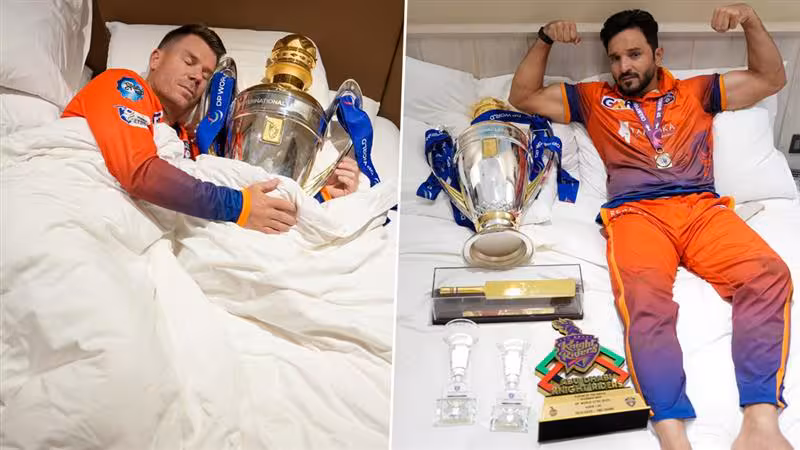 International League T20 2025: আন্তর্জাতিক টি-টোয়েন্টি লিগের ফাইনালে ডেজার্ট ভাইপার্সকে ৪ উইকেটে পরাজিত করেছে দুবাই ক্যাপিটালস,  ট্রফি নিয়ে পোজ ওয়ার্নার, গুলবাদিন-এর