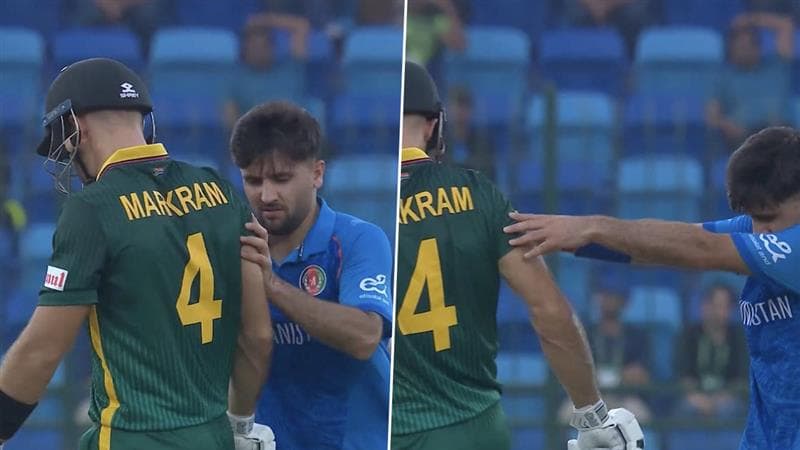 AFG vs SA, Champions Trophy 2025 Highlights: মাঝ মাঠে এইডেন মার্করামকে ফজলহক ফারুকির ধাক্কা, করাচিতে প্রোটিয়াদের আফগান বধে নয়া বিতর্ক