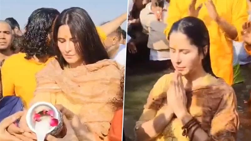 Katrina Kaif Takes Holy Dip in Mahakumbh 2025: মহাশিবরাত্রির আগে শাশুড়িকে নিয়ে মহাকুম্ভে ক্যাটরিনা, সঙ্গমে ডুব ভিকি পত্নির