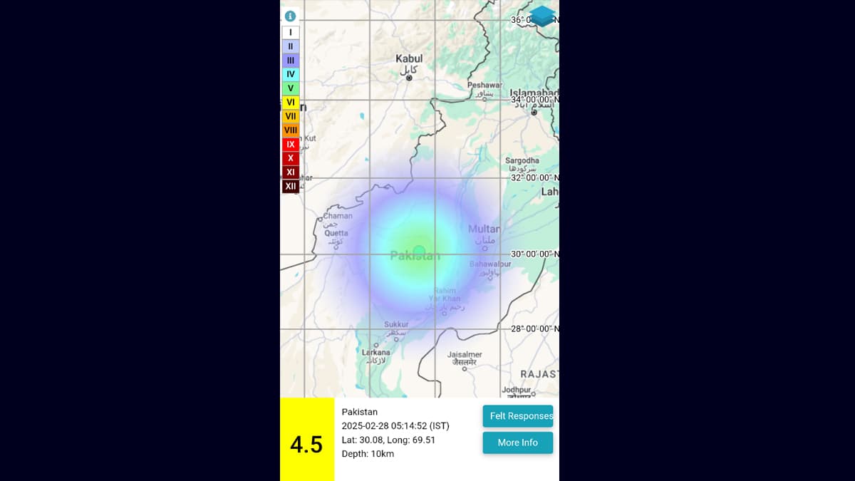 Pakistan Earthquake: ভোরবেলা কেঁপে উঠল পাকিস্তান, রিখটার স্কেলে ভূমিকম্পের মাত্রা ছিল ৪.৫