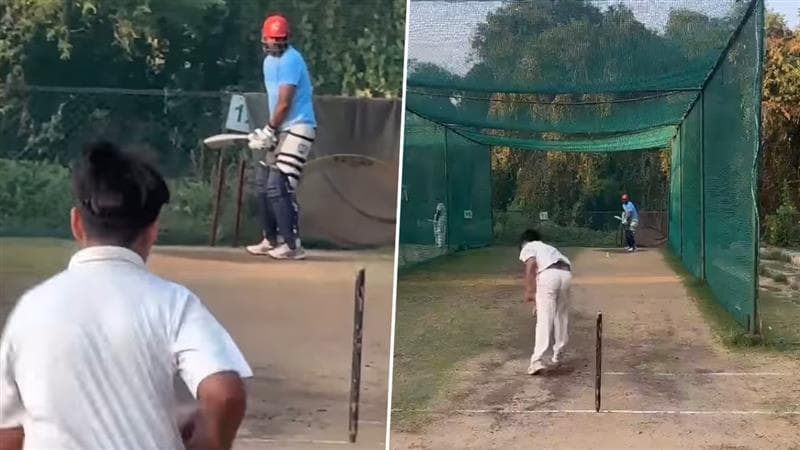 Yusuf Pathan Playing Cricket With Son: দেখুন, ছেলে আয়ানের সঙ্গে নেটে ক্রিকেট প্র্যাকটিস করছেন ইউসুফ পাঠান