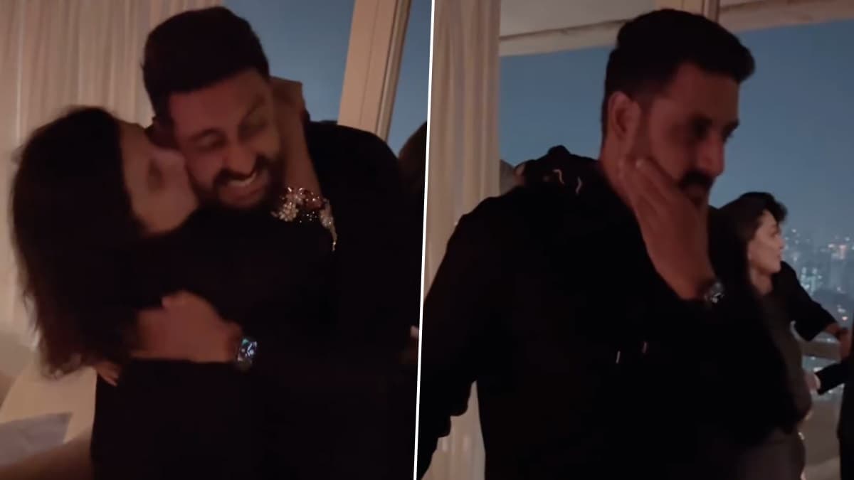 Farah Khan Shares Video With Abhishek Bachchan: জন্মদিনে অভিষেককে চেপে ধরে এক নাগাড়ে চুম্বন ফারহার, দেখুন ভিডিয়ো